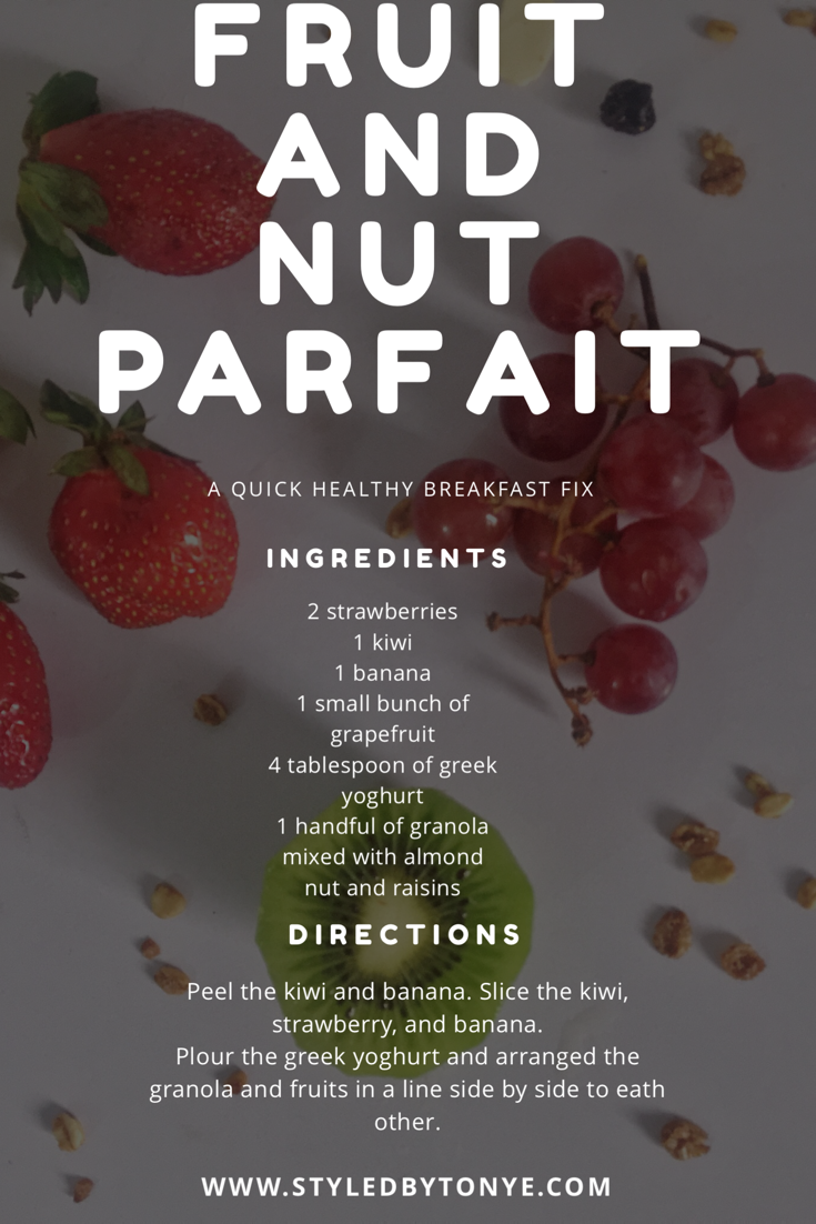 FRUIT AND NUT PARFAIT